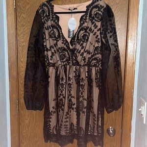 Black lace dress | size 24